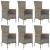 Set mobilier de grădină cu perne, 7 piese, gri, poliratan GartenMobel Dekor