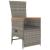 Set mobilier grădină cu perne, 9 piese, gri, poliratan GartenMobel Dekor