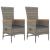 Set mobilier de grădină cu perne, 3 piese, gri, poliratan GartenMobel Dekor