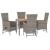 Set mobilier de grădină cu perne, 5 piese, gri, poliratan GartenMobel Dekor