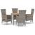 Set mobilier de grădină cu perne, 5 piese, gri, poliratan GartenMobel Dekor
