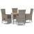 Set mobilier de grădină cu perne, 5 piese, gri, poliratan GartenMobel Dekor