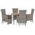 Set mobilier de grădină cu perne, 5 piese, gri, poliratan GartenMobel Dekor