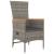 Set mobilier de grădină cu perne, 5 piese, gri, poliratan GartenMobel Dekor