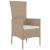 Set mobilier de grădină cu perne, 5 piese, bej, poliratan GartenMobel Dekor