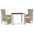 Set mobilier de grădină cu perne, 3 piese, bej, poliratan GartenMobel Dekor
