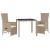 Set mobilier de grădină cu perne, 3 piese, bej, poliratan GartenMobel Dekor