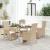 Set mobilier de grădină cu perne, 5 piese, bej, poliratan GartenMobel Dekor