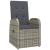 Set mobilier de grădină cu perne, 3 piese, gri, poliratan GartenMobel Dekor