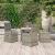 Set mobilier de grădină cu perne, 5 piese, gri, poliratan GartenMobel Dekor