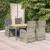 Set mobilier de grădină cu perne, 5 piese, gri, poliratan GartenMobel Dekor