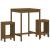 Set mobilier de bar, 3 piese, maro miere, lemn masiv de pin GartenMobel Dekor