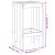 Set mobilier de bar, 3 piese, maro miere, lemn masiv de pin GartenMobel Dekor