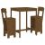 Set mobilier de bar, 3 piese, maro miere, lemn masiv de pin GartenMobel Dekor