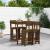Set mobilier bar de grădină, 5 piese, maro miere lemn masiv pin GartenMobel Dekor