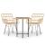 Set mobilier de grădină, 3 piese, poliratan GartenMobel Dekor