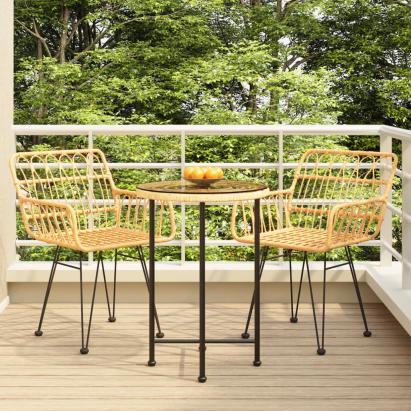 Set mobilier de grădină, 3 piese, poliratan GartenMobel Dekor