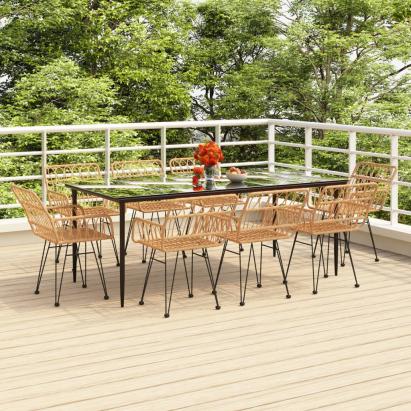 Set mobilier de grădină, 9 piese, poliratan GartenMobel Dekor