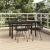 Set mobilier de grădină, 5 piese, negru, poliratan GartenMobel Dekor