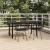 Set mobilier de grădină, 5 piese, negru, poliratan GartenMobel Dekor