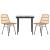 Set mobilier de grădină, 3 piese, poliratan GartenMobel Dekor