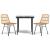 Set mobilier de grădină, 3 piese, poliratan GartenMobel Dekor
