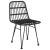 Set mobilier de grădină, 3 piese, negru, poliratan GartenMobel Dekor