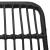 Set mobilier de grădină, 5 piese, negru, poliratan GartenMobel Dekor