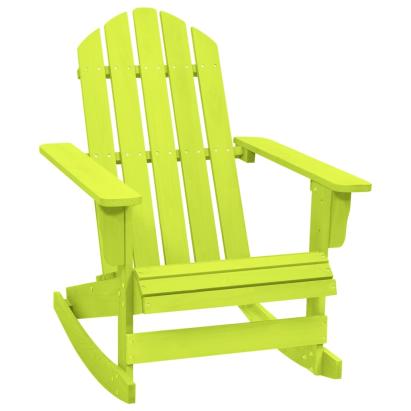 Scaun balansoar de grădină Adirondack, verde, lemn masiv brad GartenMobel Dekor