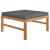 Set mobilier grădină cu perne gri închis, 3 piese, lemn de tec GartenMobel Dekor