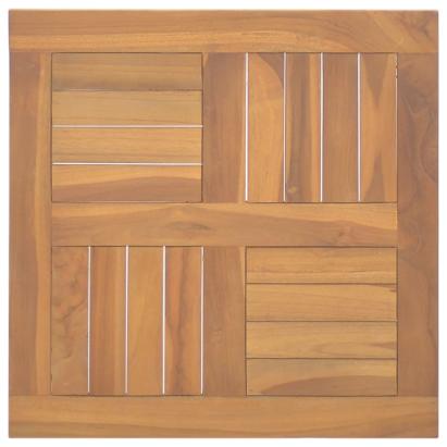 Blat de masă, 50x50x2,5 cm, lemn masiv de tec, pătrat GartenMobel Dekor