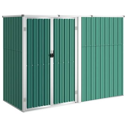 Șopron de grădină, verde, 225x89x161 cm, oțel galvanizat GartenMobel Dekor