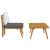Set mobilier de grădină cu perne, 2 piese, lemn masiv de acacia GartenMobel Dekor