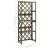 Spalier cu rafturi, gri, 55x30x140 cm, lemn masiv brad GartenMobel Dekor