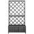 Jardinieră colț cu spalier, negru, 70x30x135 cm,lemn masiv brad GartenMobel Dekor