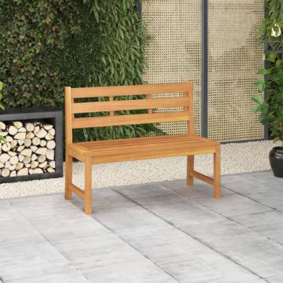 Bancă de grădină, 114 cm, lemn masiv de tec GartenMobel Dekor