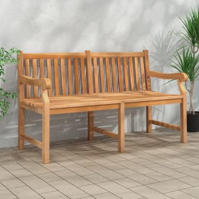 Bancă de grădină, 150 cm, lemn masiv de tec GartenMobel Dekor