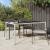 Masă de grădină alb 150x90x75 cm sticlă securizată & poliratan GartenMobel Dekor
