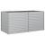 Strat înălțat de grădină argintiu 160x80x77 cm oțel galvanizat GartenMobel Dekor