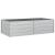 Strat înălțat de grădină argintiu 160x80x45 cm oțel galvanizat GartenMobel Dekor