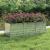 Strat înălțat de grădină argintiu 240x80x77 cm oțel galvanizat GartenMobel Dekor