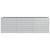 Strat înălțat de grădină argintiu 240x80x77 cm oțel galvanizat GartenMobel Dekor