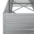 Strat înălțat de grădină argintiu 240x80x77 cm oțel galvanizat GartenMobel Dekor