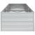 Strat înălțat de grădină argintiu 240x80x45 cm oțel galvanizat GartenMobel Dekor