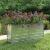 Strat înălțat de grădină argintiu 160x40x77 cm oțel galvanizat GartenMobel Dekor