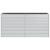 Strat înălțat de grădină argintiu 160x40x77 cm oțel galvanizat GartenMobel Dekor