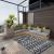 Covor de exterior, negru, 160x230 cm, PP GartenMobel Dekor