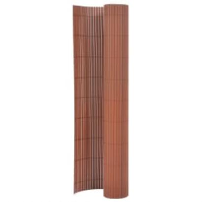 Gard pentru grădină cu 2 fețe, maro, 90x400 cm GartenMobel Dekor