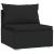 Set mobilier relaxare grădină 4 piese cu perne poliratan negru GartenMobel Dekor