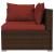 Set mobilier de grădină cu perne, 4 piese, maro, poliratan GartenMobel Dekor